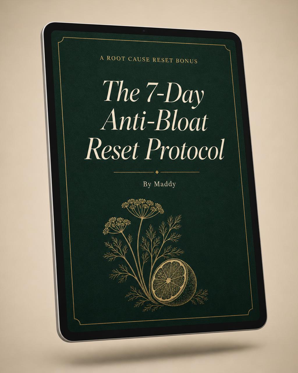 The 7-Day Anti-Bloat Reset Protocol guide cover